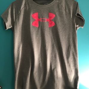 Grey and pink under-amour shirt!